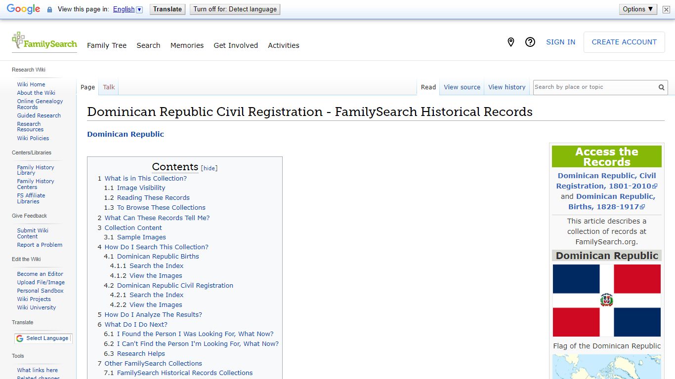 Dominican Republic Civil Registration - FamilySearch Historical Records